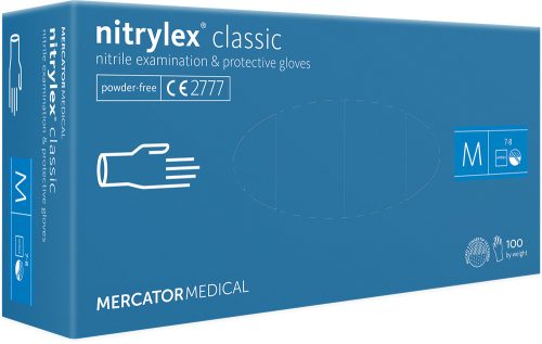 NITRYLEX CLASSIC Púdermentes nitril egyszer használatos kesztyű